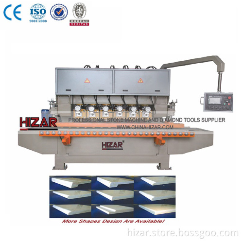 HIZAR H6E-80B Multi Head Stone Marble Granite Edge Profiling Polishing Machine